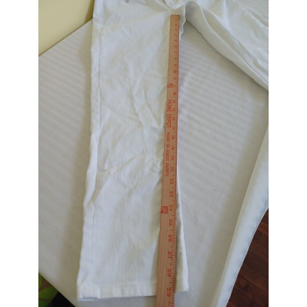 Ralph Lauren Sport white denim jeans womens 31 straight leg stretch classic beac - Picture 9 of 9